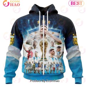 Argentina World Cup 2022 Champions Kits 3D Hoodie