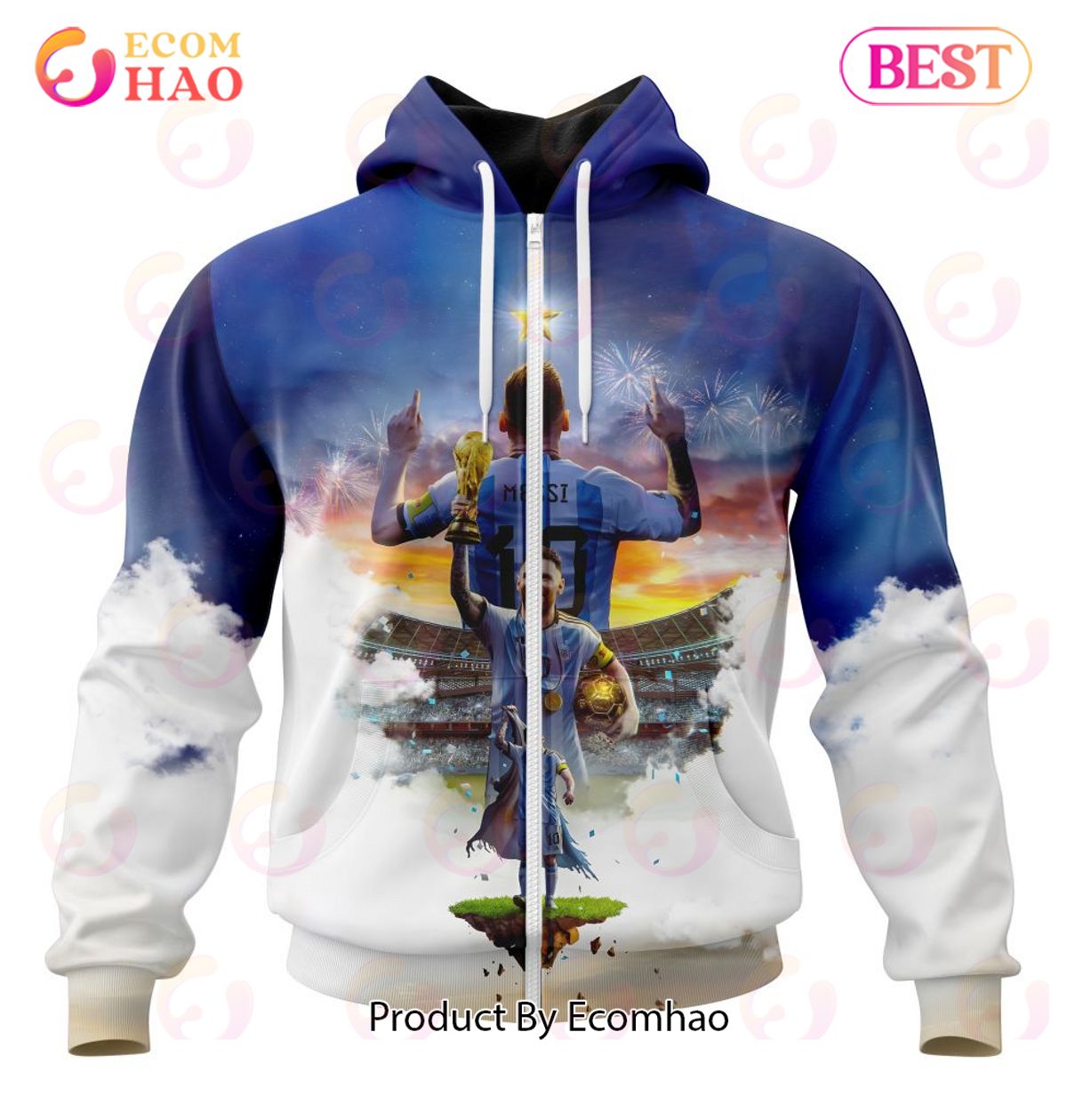 Special Design Lionel Messi Won His First World Cup 2022 3D Hoodie