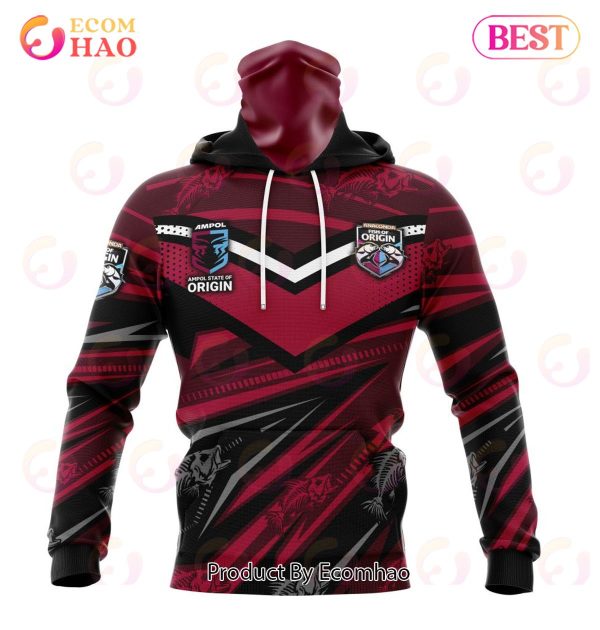 Fish Of Origin QLD Maroons Kits 3D Hoodie