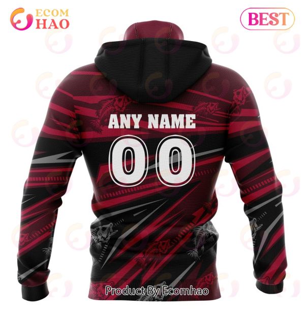 Fish Of Origin QLD Maroons Kits 3D Hoodie