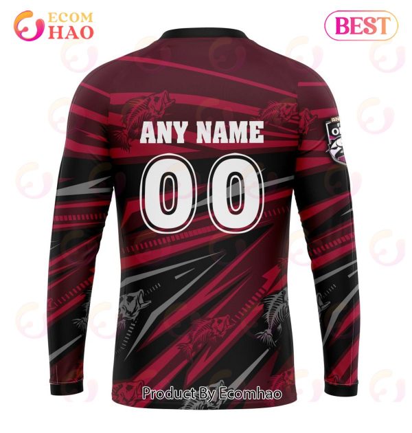 Fish Of Origin QLD Maroons Kits 3D Hoodie