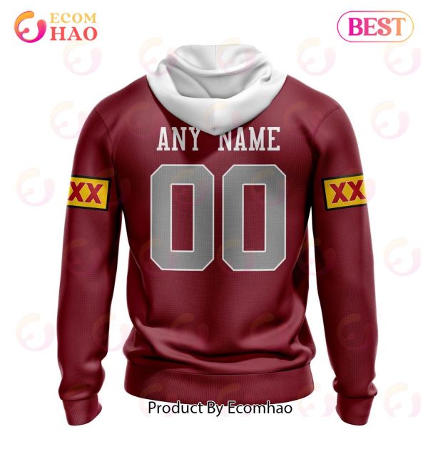 QLD Maroons 1998 Retro Kits 3D Hoodie