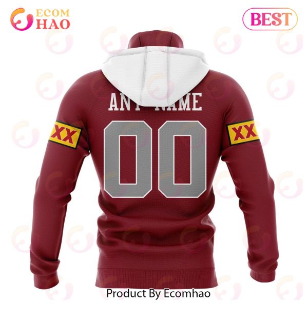 QLD Maroons 1998 Retro Kits 3D Hoodie