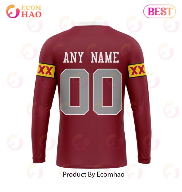QLD Maroons 1998 Retro Kits 3D Hoodie
