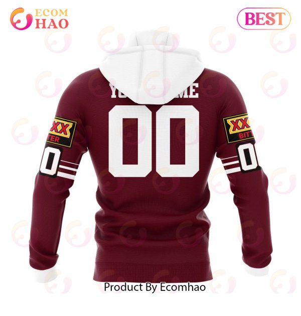 QLD Maroons 2006 Retro Kits 3D Hoodie