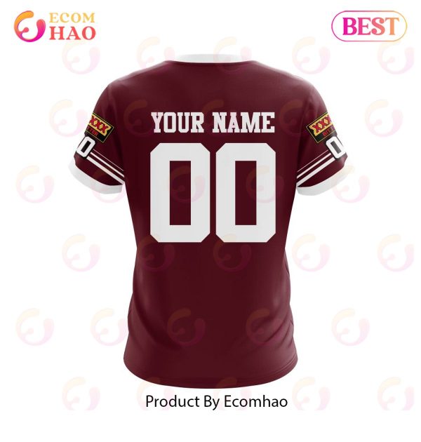 QLD Maroons 2006 Retro Kits 3D Hoodie