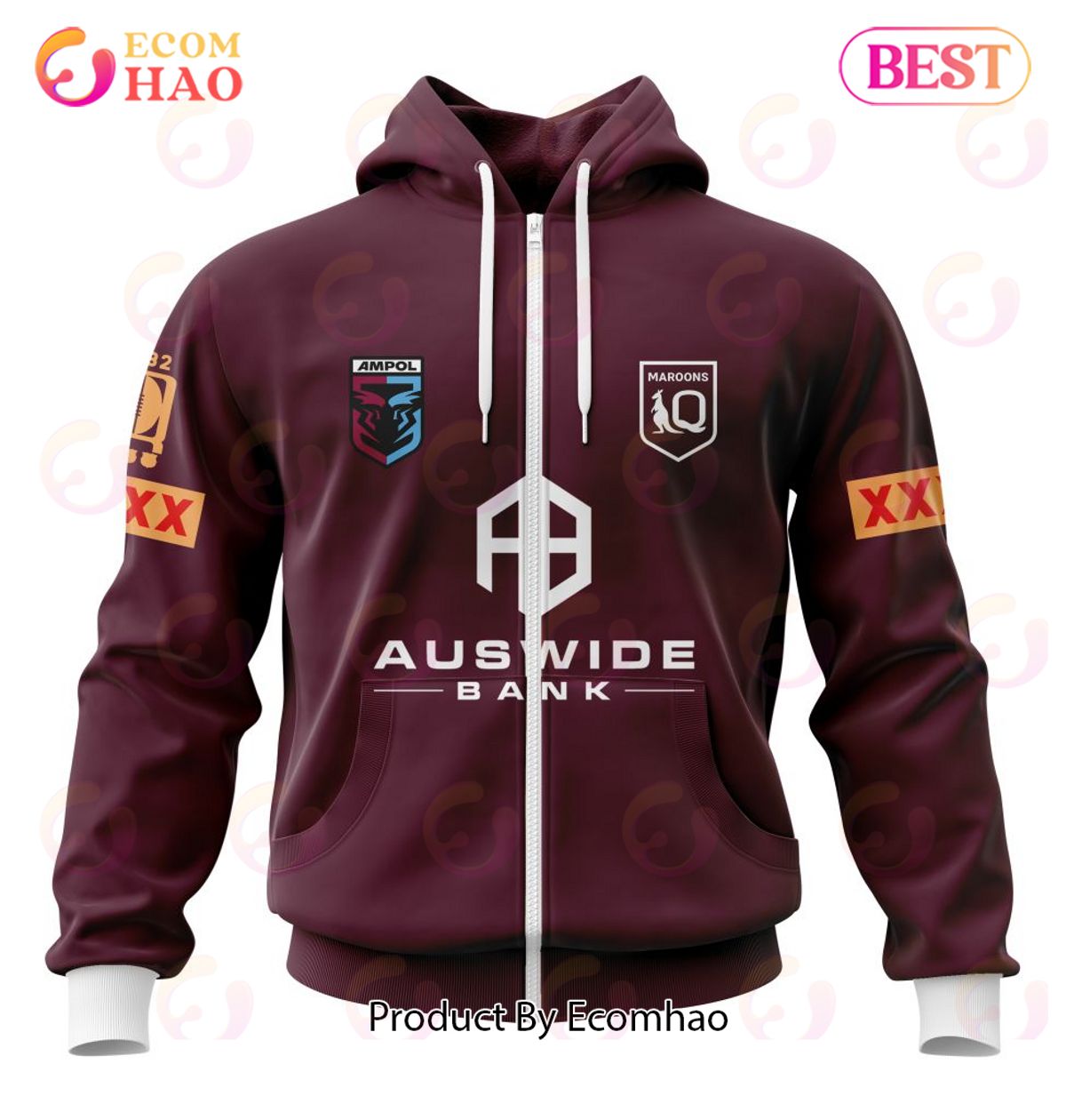 QLD Maroons 2022 Kits 3D Hoodie