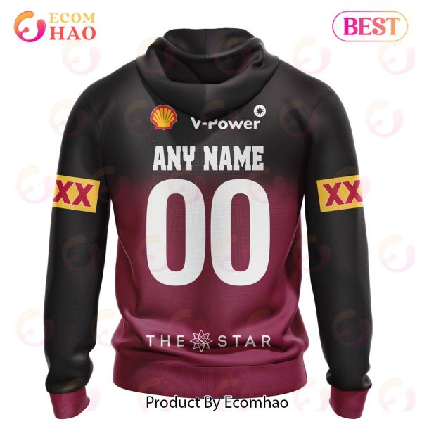 QLD Maroons Captain Run Kits 2022 3D Hoodie