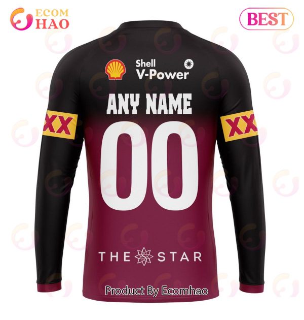 QLD Maroons Captain Run Kits 2022 3D Hoodie