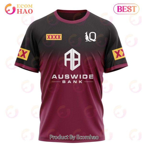 QLD Maroons Captain Run Kits 2022 3D Hoodie