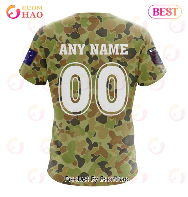 QLD Maroons Special Military Camo Kits ST2201 3D Hoodie