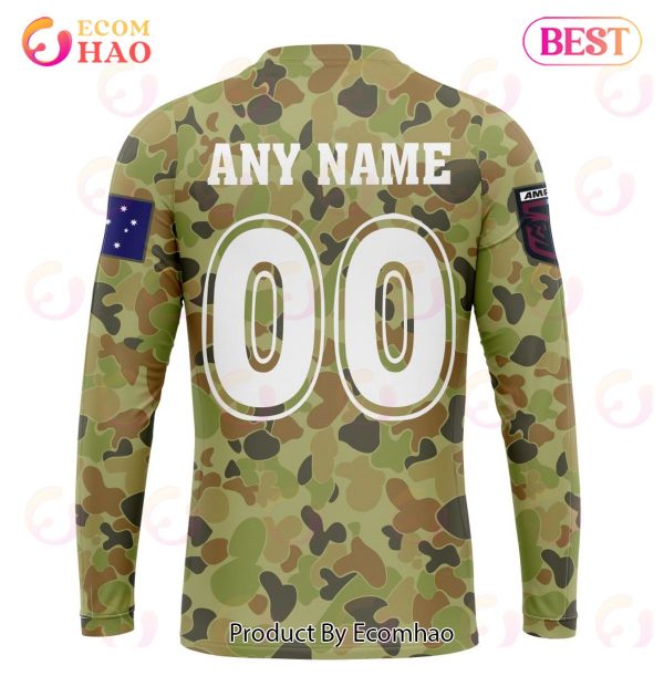 QLD Maroons Special Military Camo Kits ST2202 3D Hoodie