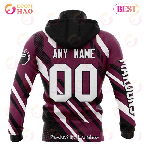 QLD Maroons Special MotoCross Concept ST2201 3D Hoodie
