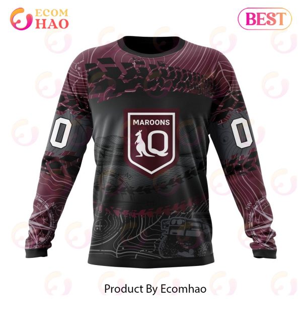 QLD Maroons Special Off-Road Concept ST2201 3D Hoodie