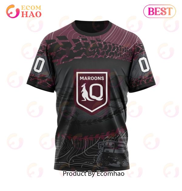 QLD Maroons Special Off-Road Concept ST2201 3D Hoodie