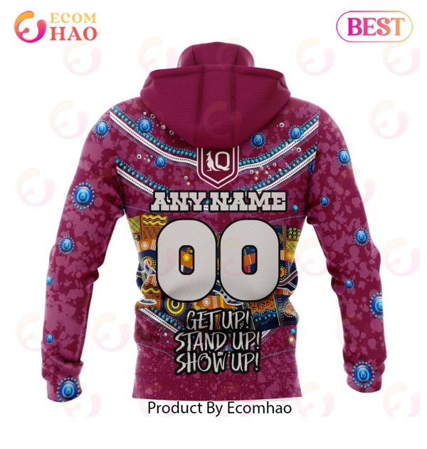 QLD Maroons Specialized Indigenous Kits For NAIDOC Week ST2201 3D Hoodie