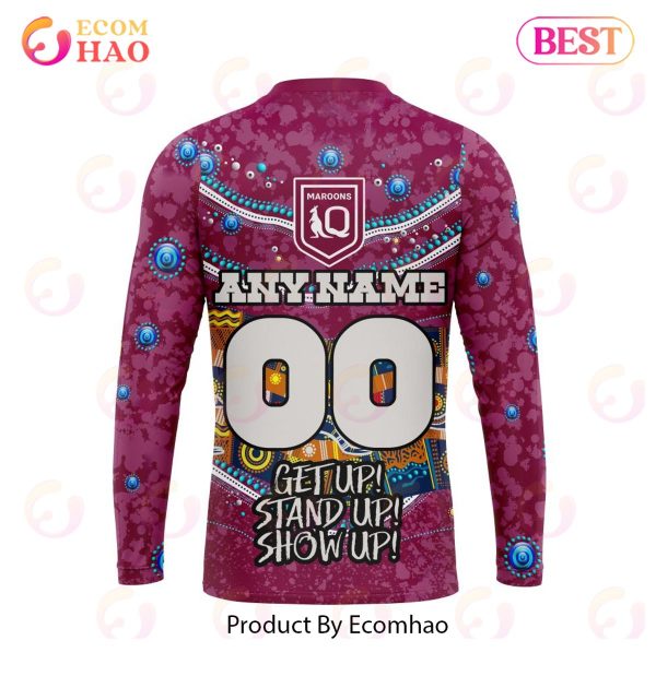 QLD Maroons Specialized Indigenous Kits For NAIDOC Week ST2201 3D Hoodie