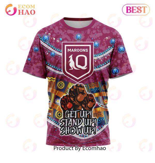 QLD Maroons Specialized Indigenous Kits For NAIDOC Week ST2201 3D Hoodie