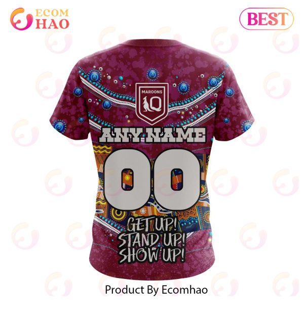 QLD Maroons Specialized Indigenous Kits For NAIDOC Week ST2201 3D Hoodie