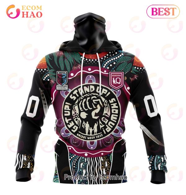 QLD Maroons Specialized NAIDOC EVENTS 3D Hoodie