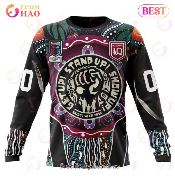 QLD Maroons Specialized NAIDOC EVENTS 3D Hoodie