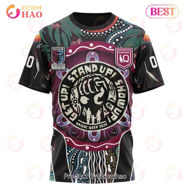 QLD Maroons Specialized NAIDOC EVENTS 3D Hoodie