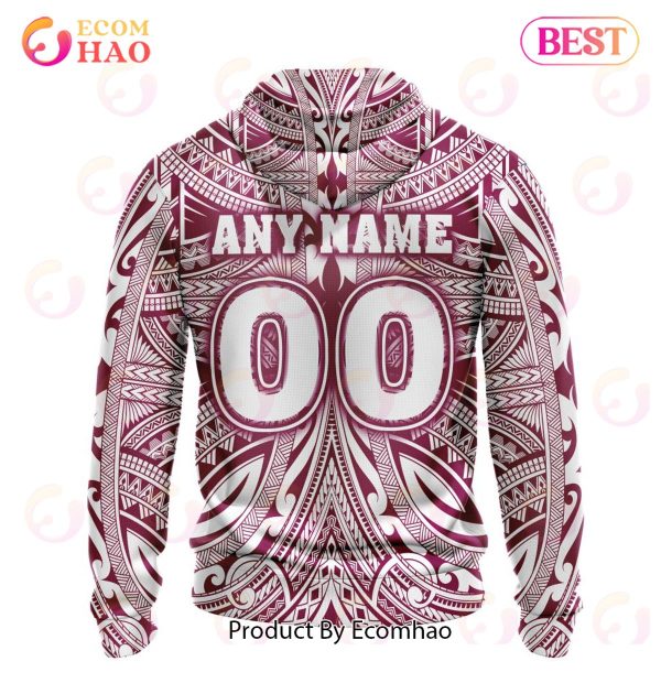 QLD Maroons Specialized Polynesian Concept Kits ST2201 3D Hoodie