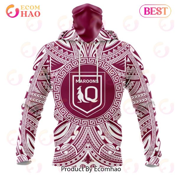 QLD Maroons Specialized Polynesian Concept Kits ST2201 3D Hoodie