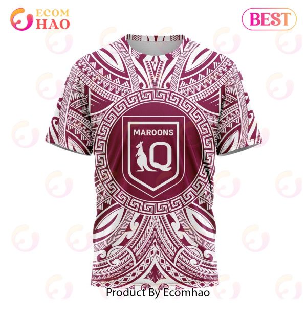 QLD Maroons Specialized Polynesian Concept Kits ST2201 3D Hoodie