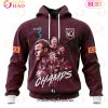 QLD Maroons Specialized Polynesian Concept Kits ST2201 3D Hoodie