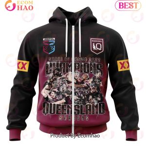 QLD MAROONS STATE OF ORIGIN 2022 CHAMPIONS ST2204 3D Hoodie
