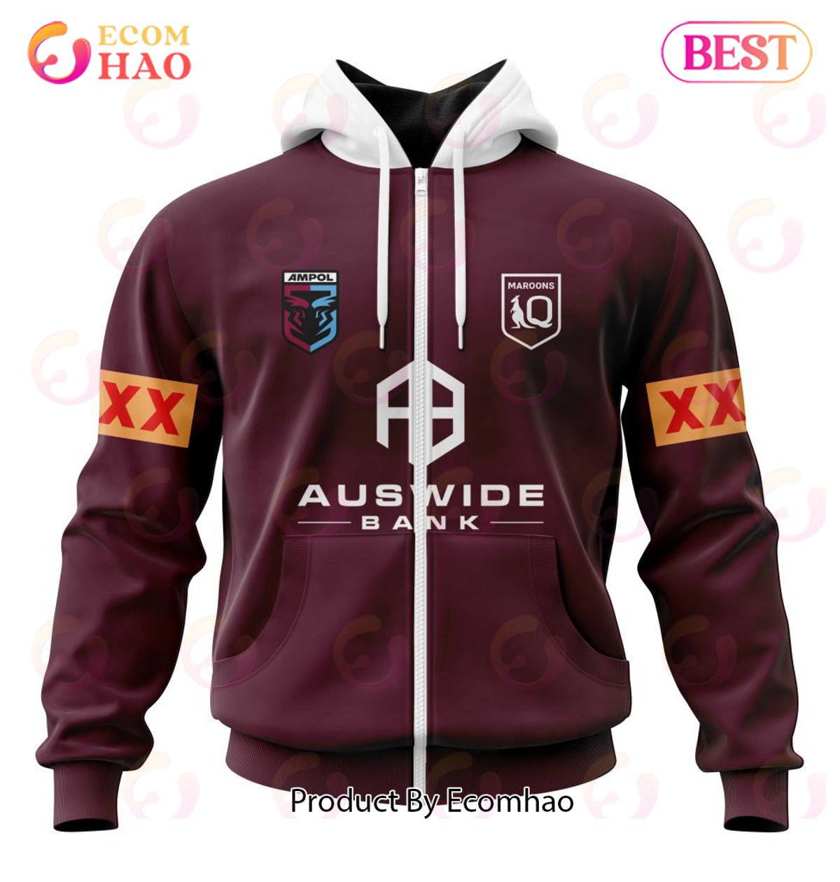 QLD Maroons State Of Origin 2023 Kits 3D Hoodie