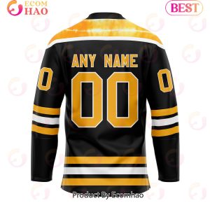 Grateful Dead & Boston Bruins Hockey Jersey Personalized Name & Number