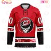 Grateful Dead & Buffalo Sabres Hockey Jersey Personalized Name & Number