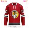 Grateful Dead & Colorado Avalanche V2 Hockey Jersey Personalized Name & Number