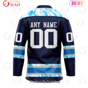 Grateful Dead & Columbus Blue Jackets Hockey Jersey Personalized Name & Number