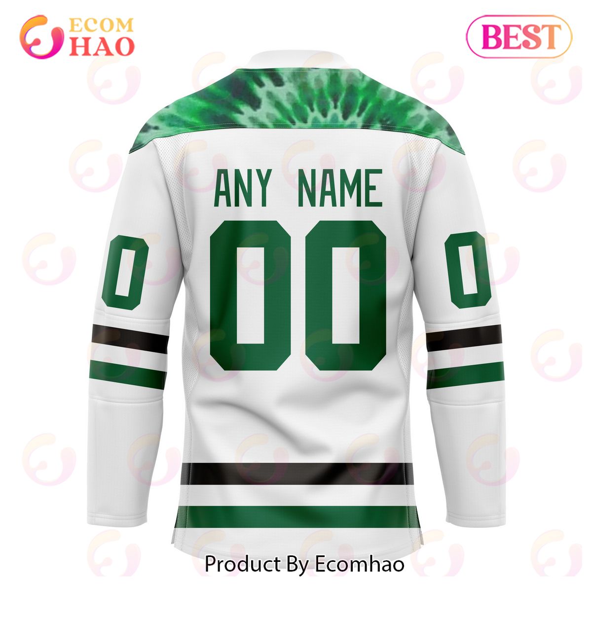 Grateful Dead & Dallas Stars Hockey Jersey Personalized Name & Number