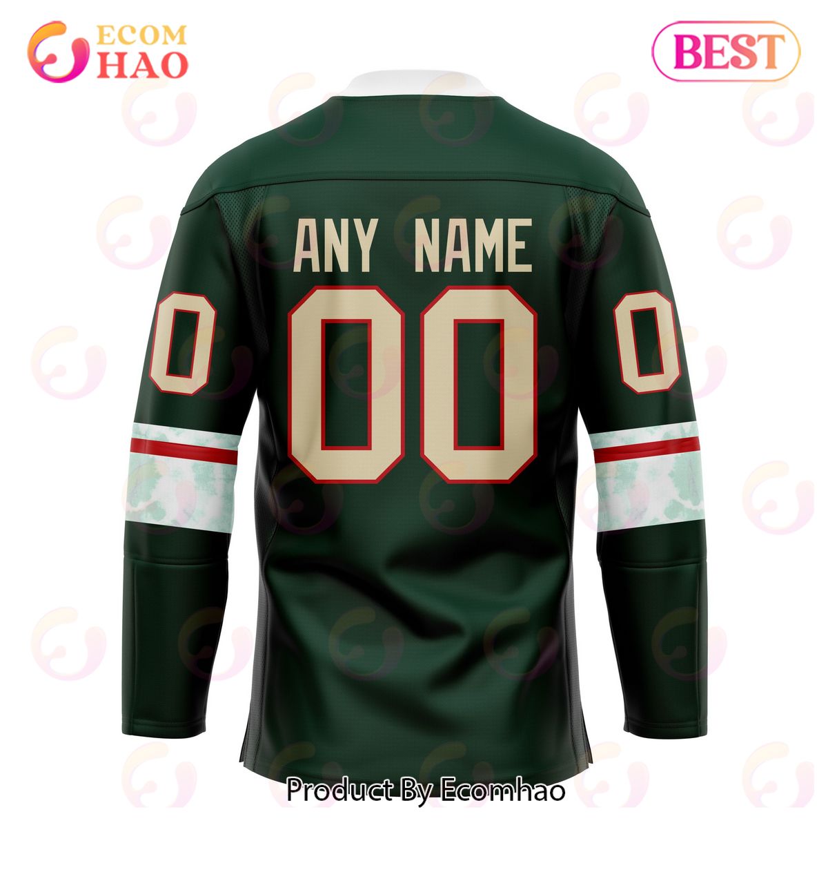 Grateful Dead & Minnesota Wild Hockey Jersey Personalized Name & Number