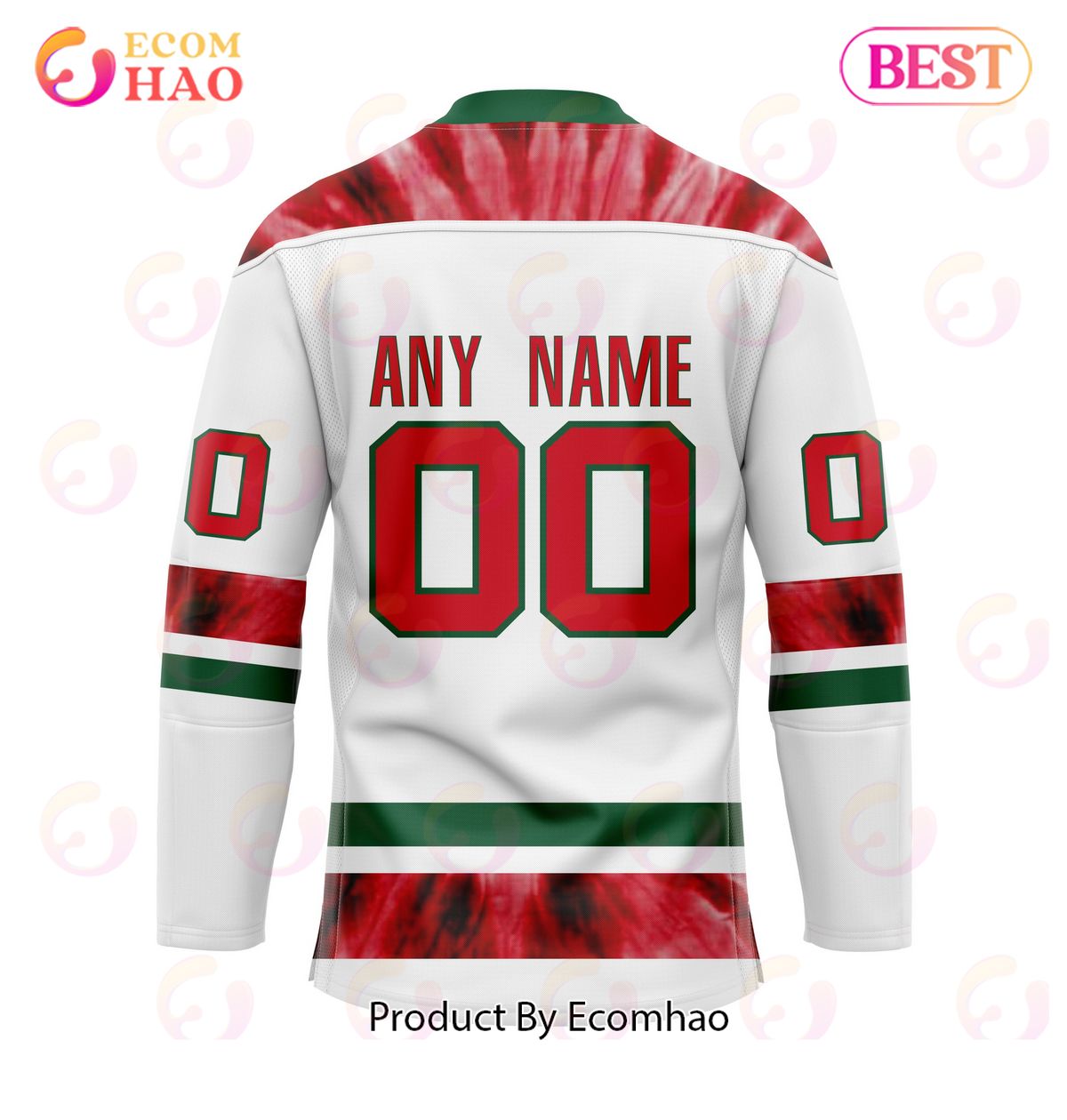 Grateful Dead & New Jersey Devils Hockey Jersey Personalized Name & Number