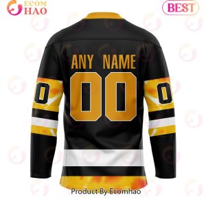 Grateful Dead & Pittsburgh Penguins Lightning Hockey Jersey Personalized Name & Number