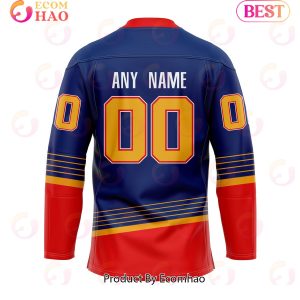 Grateful Dead & St. Louis Blues Hockey Jersey Personalized Name & Number