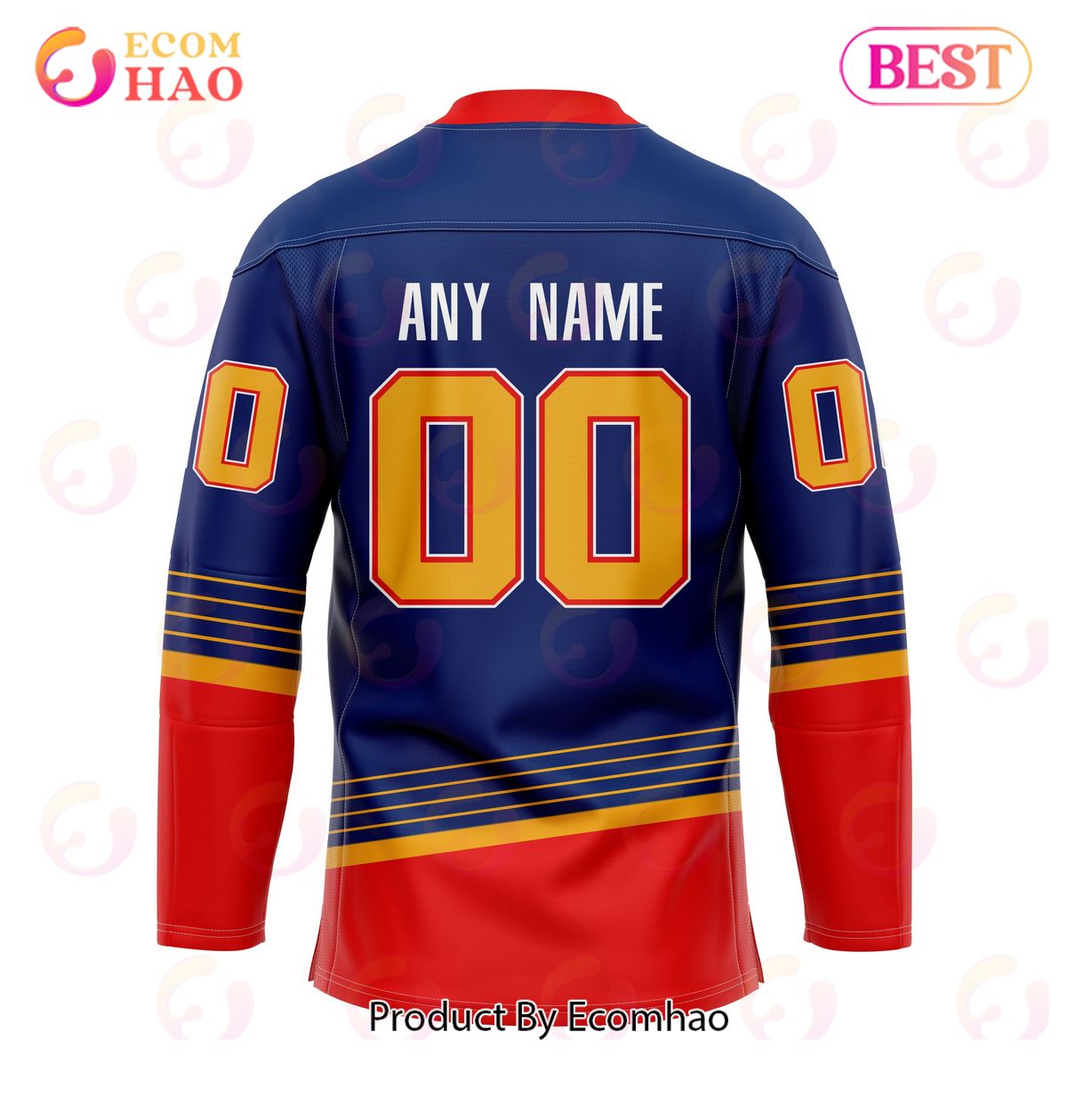 Grateful Dead & St. Louis Blues Hockey Jersey Personalized Name & Number