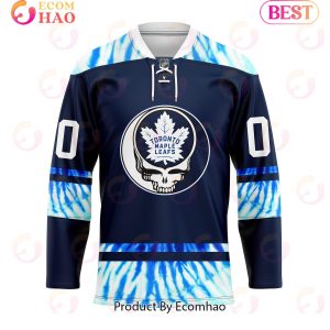 Grateful Dead & Toronto Maple Leafs Hockey Jersey Personalized Name & Number