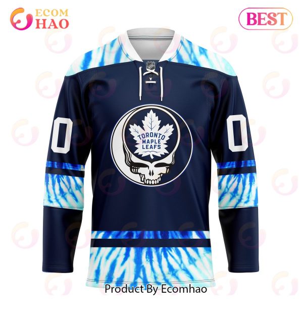 Grateful Dead & Toronto Maple Leafs Hockey Jersey Personalized Name & Number