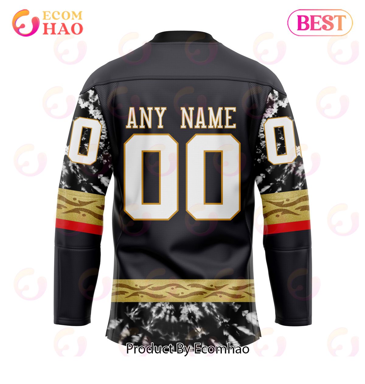 Grateful Dead & Vegas Golden Knights Hockey Jersey Personalized Name & Number