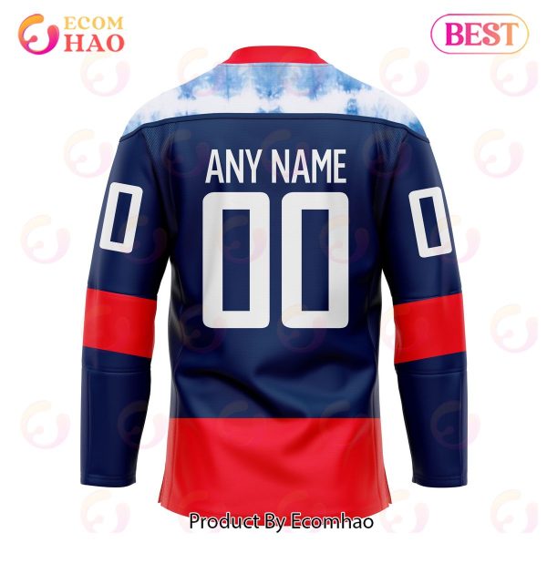 Grateful Dead & Washington Capitals Hockey Jersey Personalized Name & Number