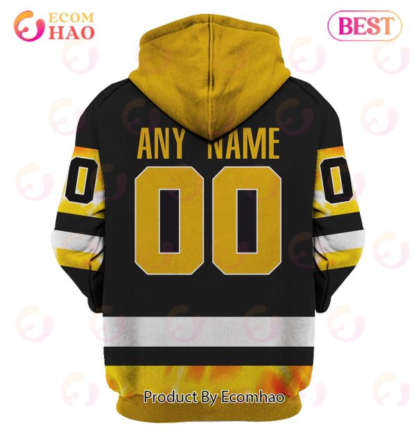 Grateful Dead & Pittsburgh Penguins V2 Personalized Name & Number 3D Hoodie