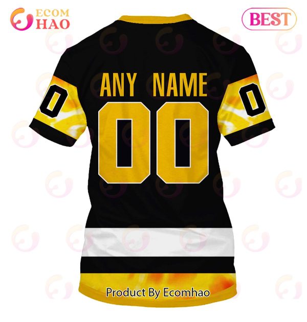 Grateful Dead & Pittsburgh Penguins V2 Personalized Name & Number 3D Hoodie