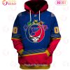 Grateful Dead & Seattle Kraken Personalized Name & Number 3D Hoodie