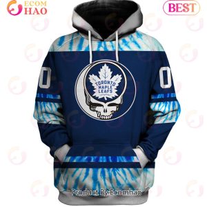 Grateful Dead & Toronto Maple Leafs V1 Personalized Name & Number 3D Hoodie